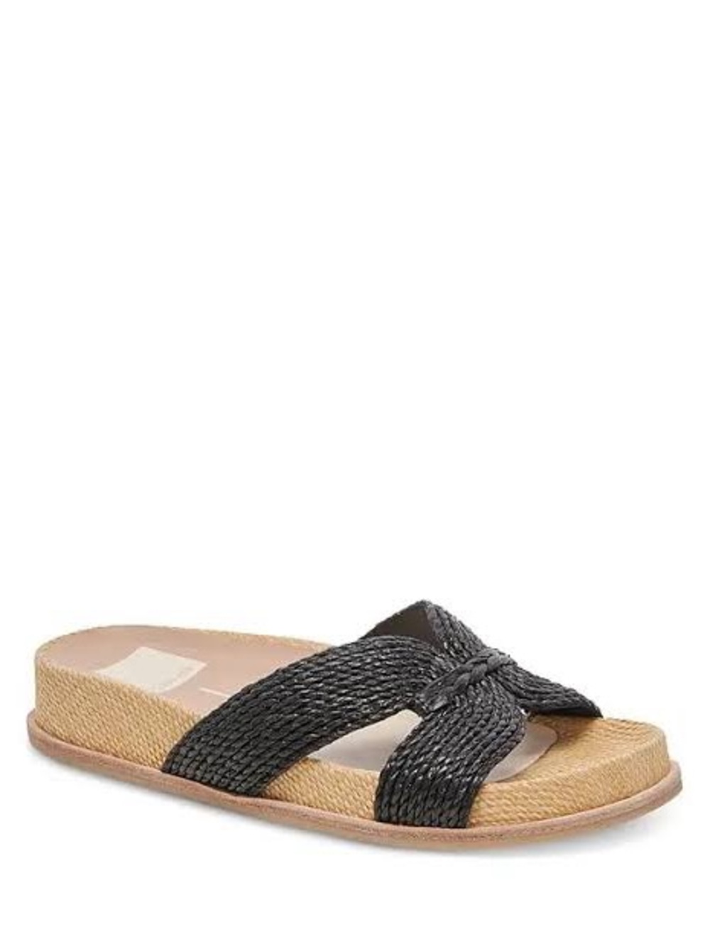 Dolce Vita Black Braided Slide Sandal - Women